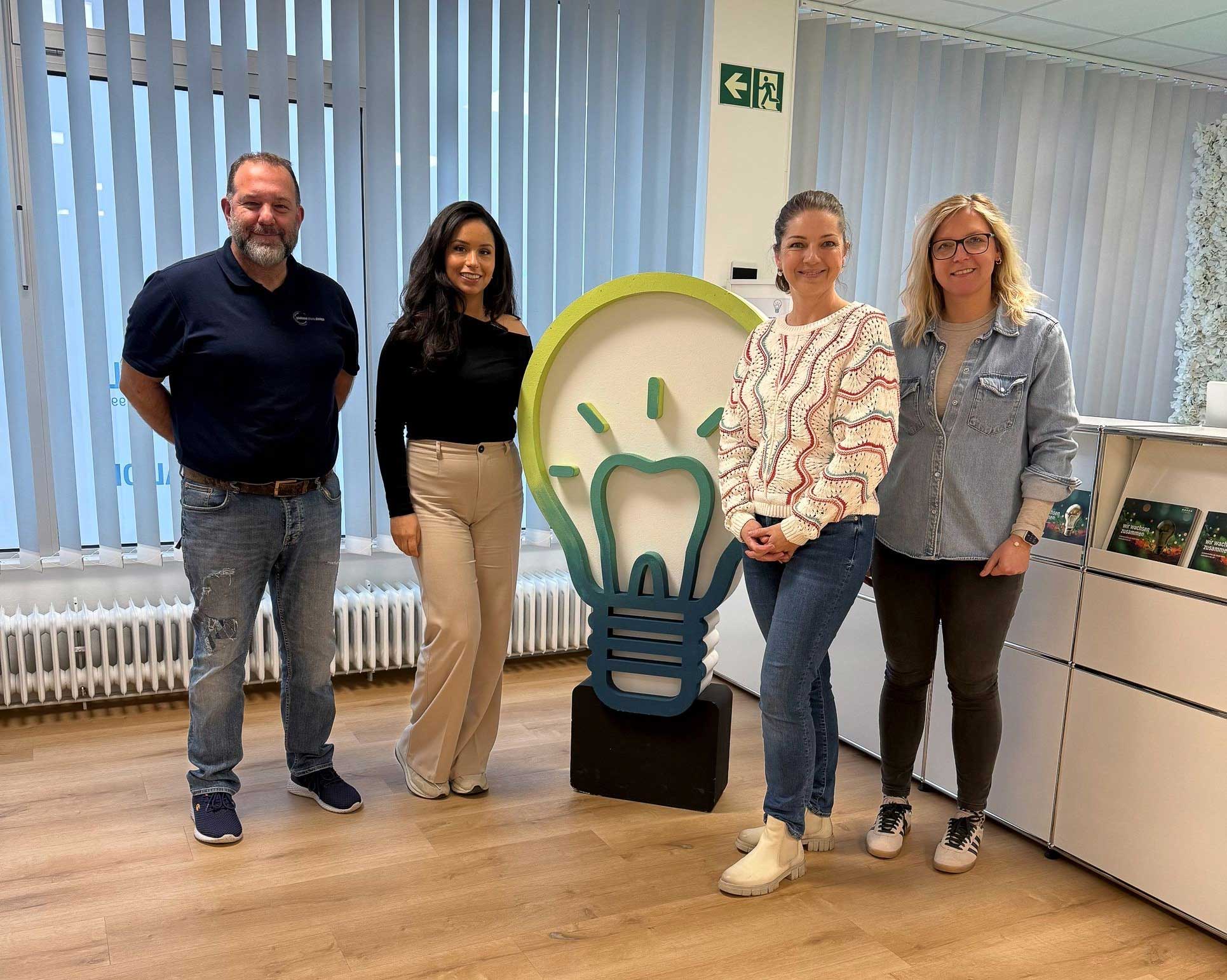 Blumen für die Zahnärztin